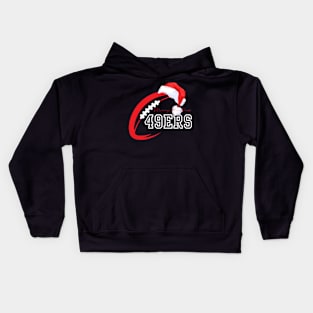 merry christmas 49ers football Kids Hoodie